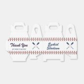 ヴィンテージアメリカーナネイビー&レッドベースボール誕生日 フェイバーボックス (折り畳みなし)