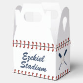 ヴィンテージアメリカーナネイビー&レッドベースボール誕生日 フェイバーボックス (オープン)