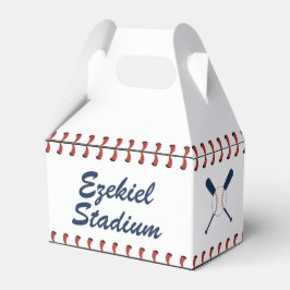 ヴィンテージアメリカーナネイビー&レッドベースボール誕生日 フェイバーボックス