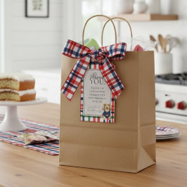 ヴィンテージアメリカーナプレイドダシュンドファースト誕生日 ギフトタグ