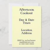 ヴィンテージアメリカーナ米国国旗のカスタムパーティの招待状 招待状 (裏面)