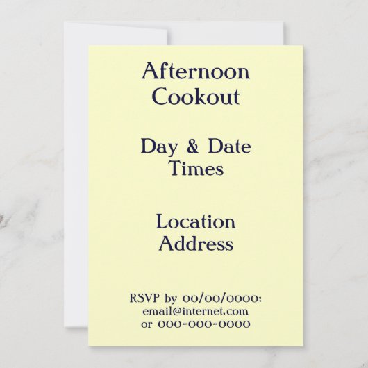 ヴィンテージアメリカーナ米国国旗のカスタムパーティの招待状 招待状 (裏面)