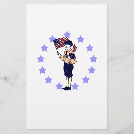 ヴィンテージアメリカーナ7月4日国旗と花火 チラシ (正面)