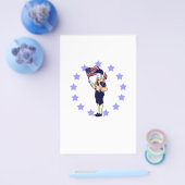 ヴィンテージアメリカーナ7月4日国旗と花火 チラシ (シングル)