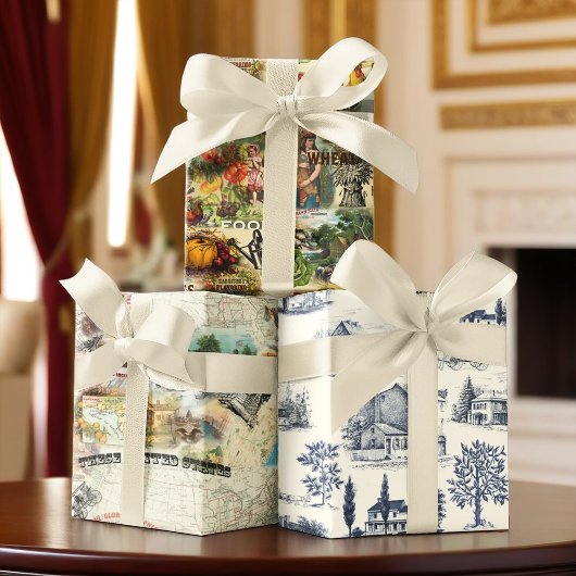 ヴィンテージアメリカーナ ラッピングペーパーシート