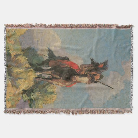 ヴィンテージアメリカ先住民、クロウアウトリエby Dunton スローブランケット (正面)