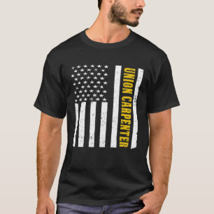 ヴィンテージアメリカ合衆国国旗のユニオン大工プレミアム Tシャツ