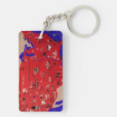 ヴィンテージアメリカ合衆国旅行局地図 キーホルダー (裏面)