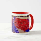 ヴィンテージアメリカ合衆国旅行局地図 マグカップ (正面右)