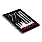 ヴィンテージアメリカ国旗いいカヤックが必要 ノートブック (右側)