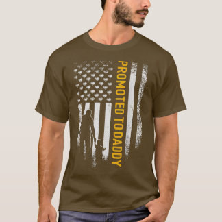 ヴィンテージアメリカ国旗がパパの怒りに昇進おもしろいした Tシャツ