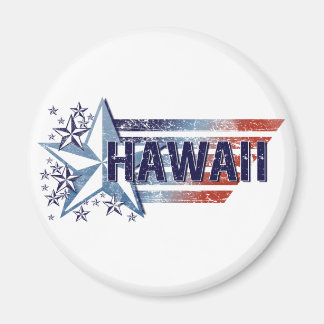 ヴィンテージアメリカ国旗と星 – ハワイ マグネット