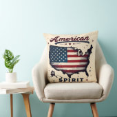 ヴィンテージアメリカ国旗のアメリカ地図ア動揺してート クッション (椅子)