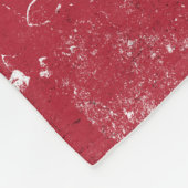 ヴィンテージアメリカ国旗のアメリカ赤白青一家 フリースブランケット (角)