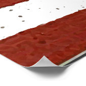 ヴィンテージアメリカ国旗のインディアンスカルポスター ポスター (角)