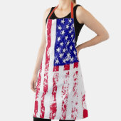 ヴィンテージアメリカ国旗のエプロン – 愛国的なキッチンギフト エプロン (インサイチュ)