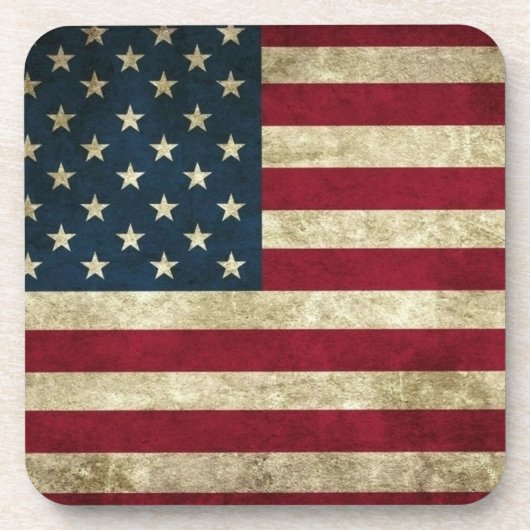 ヴィンテージアメリカ国旗のコルク・コースター！ コースター (正面)
