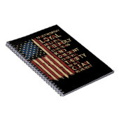 ヴィンテージアメリカ国旗のスカウト法 ノートブック (右側)