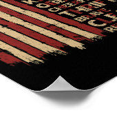 ヴィンテージアメリカ国旗のスカウト法 ポスター (角)