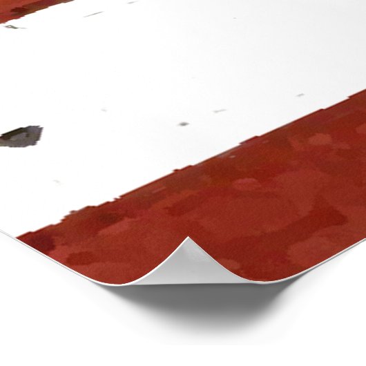 ヴィンテージアメリカ国旗のスカルポスター ポスター (角)