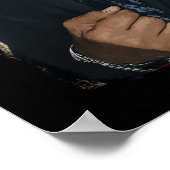 ヴィンテージアメリカ国旗のスモークロビンソン伝説 ポスター (角)