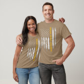 ヴィンテージアメリカ国旗のス誇りを持ったキーグランパ Tシャツ (ユニセックス)