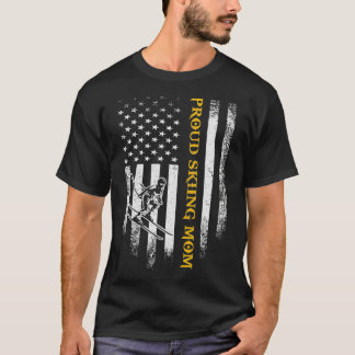 ヴィンテージアメリカ国旗のス誇りを持ったキーママおもしろい Tシャツ