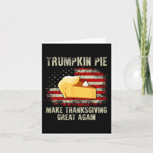 ヴィンテージアメリカ国旗のトランプキンパイ感謝祭Gr カード