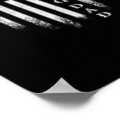 ヴィンテージアメリカ国旗のボーリングパパボウリングをする人、 クリケットの投手 ポスター (角)