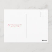 ヴィンテージアメリカ国旗のメモリアルデー ポストカード (裏面)