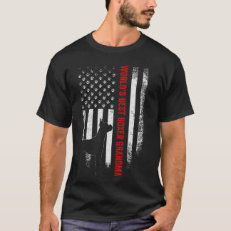 ヴィンテージアメリカ国旗の世界Sボク最高のサー祖母S Tシャツ