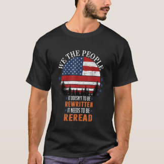 ヴィンテージアメリカ国旗の再読が必要 Tシャツ