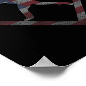 ヴィンテージアメリカ国旗の売りアメリカ ポスター (角)