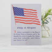 ヴィンテージアメリカ国旗の忠誠の誓い シーズンカード (スタンド正面)