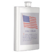 ヴィンテージアメリカ国旗の忠誠の誓い フラスク (右)