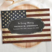 ヴィンテージアメリカ国旗の愛国的追悼式 ゲストブック