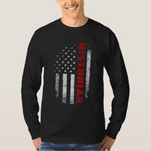 ヴィンテージアメリカ国旗の歴史家アパレル・パトリオット・アメリカ Tシャツ