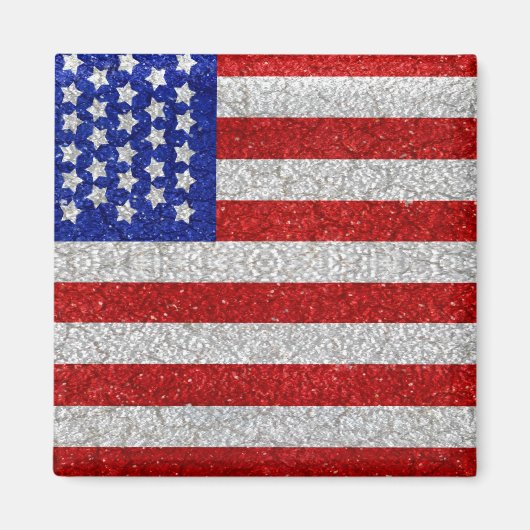 ヴィンテージアメリカ国旗の磁石 マグネット (正面)