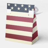 ヴィンテージアメリカ国旗の結婚式のパーティーの好意ボックス フェイバーボックス (裏面サイド)