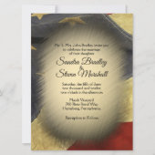 ヴィンテージアメリカ国旗の結婚式招待状 招待状 (正面)