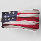 ヴィンテージアメリカ国旗の背景 ゴルフヘッドカバー (正面)