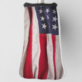 ヴィンテージアメリカ国旗の背景 ゴルフヘッドカバー (回転90)