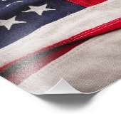 ヴィンテージアメリカ国旗の背景 フォトプリント            (角)