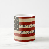 ヴィンテージアメリカ国旗の贈り物 マグカップ (中央)