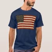 ヴィンテージアメリカ国旗の贈り物 Tシャツ (正面)