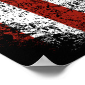 ヴィンテージアメリカ国旗の贈り物USAムリカ7月4日 ポスター (角)