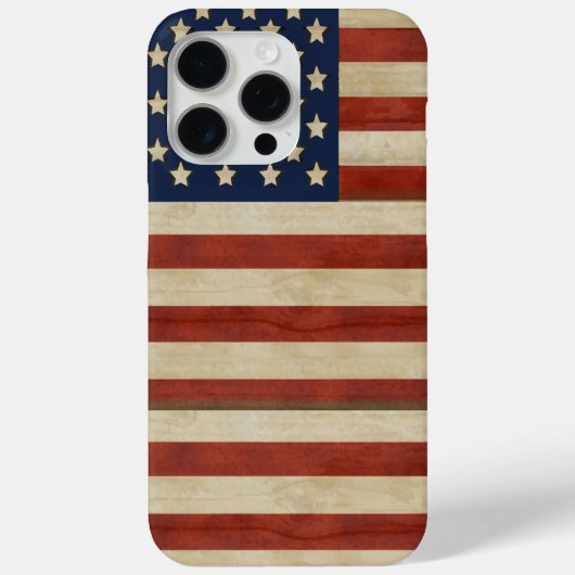 ヴィンテージアメリカ国旗のiPhone Case-Mate iPhoneケース (裏面)
