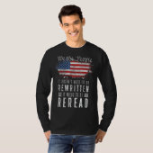 ヴィンテージアメリカ国旗を読み直す必要がある Tシャツ (正面フル)