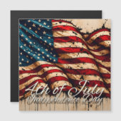 ヴィンテージアメリカ国旗アート 4th of July (正面/裏面)