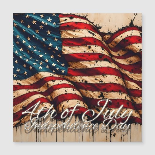 ヴィンテージアメリカ国旗アート 4th of July (正面)